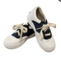 Keds School Days II Saddle Oxford Leather White/Navy Sneakers Size 9.5M Kids