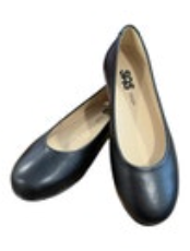Sas Women’s Size 6 M Black Genuine Leather Scenic Ballet Flat Slip On Comfort