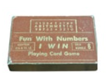VTG 1951 Fun With Numbers I WIN Playing Card Game NOS #6 Addition Home School