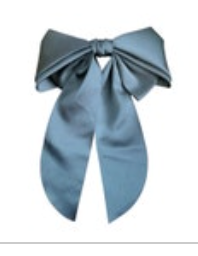 Very Large Satin Hair Bow on Barrette Clip 8” Across