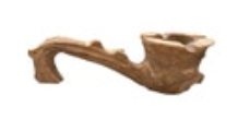 Wood Hand Carved Wooden Pipe Ashtray Rustic Natural Distressed Farm Americana