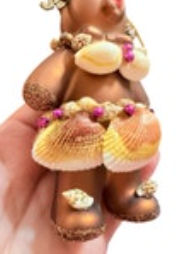 HSN Swarovski 2016 Limited Edition Ornament Bear 5” Christmas Beach Signed Sea