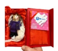 HSN Swarovski 2017 Limited Edition Ornament Bear 5” Christmas Inventing Joy Sign