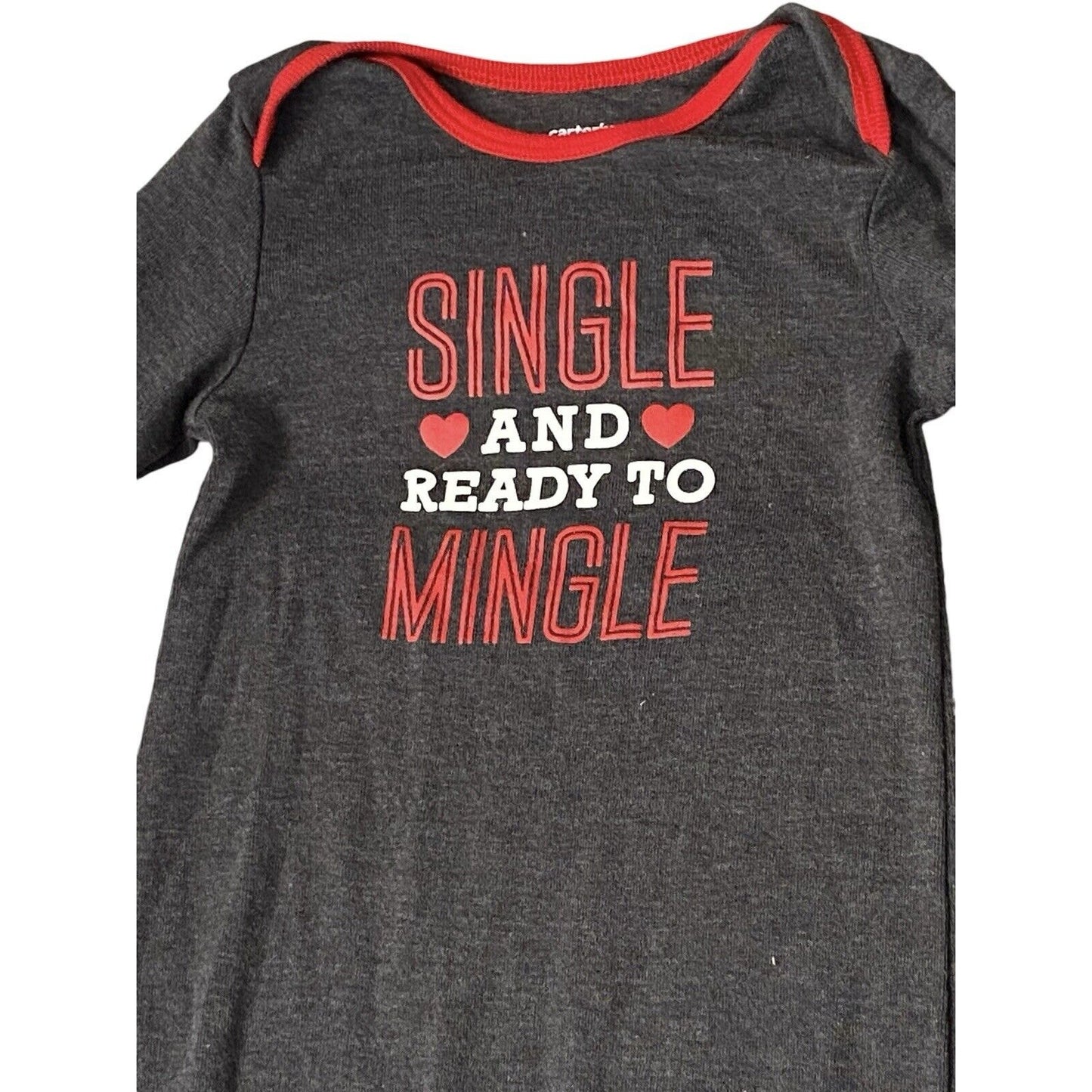 12 Months Carters One Piece Outfit Single And Ready To Mingle