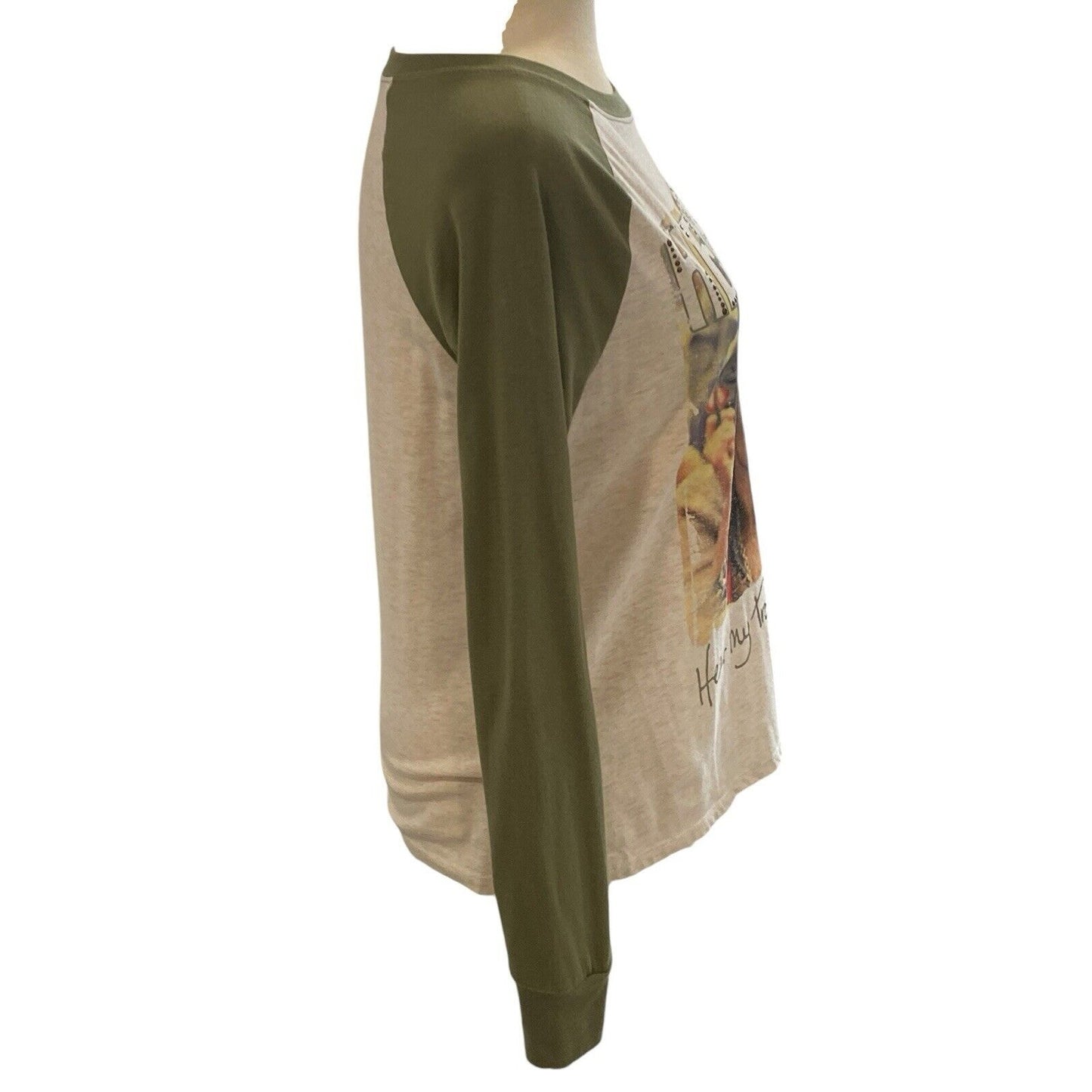 XS JIMI HENDRIX Studded Raglan Long Sleeve T-Shirt “Hear My Train A Comin”