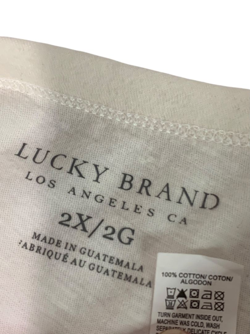 Size 2X Lucky Brand Womens Pineapple Graphic Tank Top Tshirt