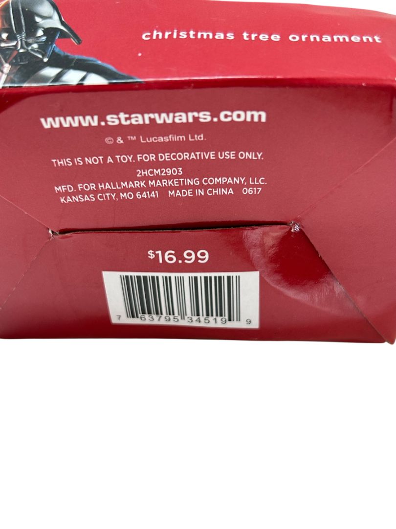 Hallmark Star Wars Christmas Tree Ornament Darth Vader New