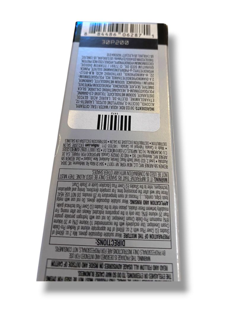 Redken New Shades EQ Cover Plus 2.1 oz 2N Natural Color Cream Brightening Conditioning