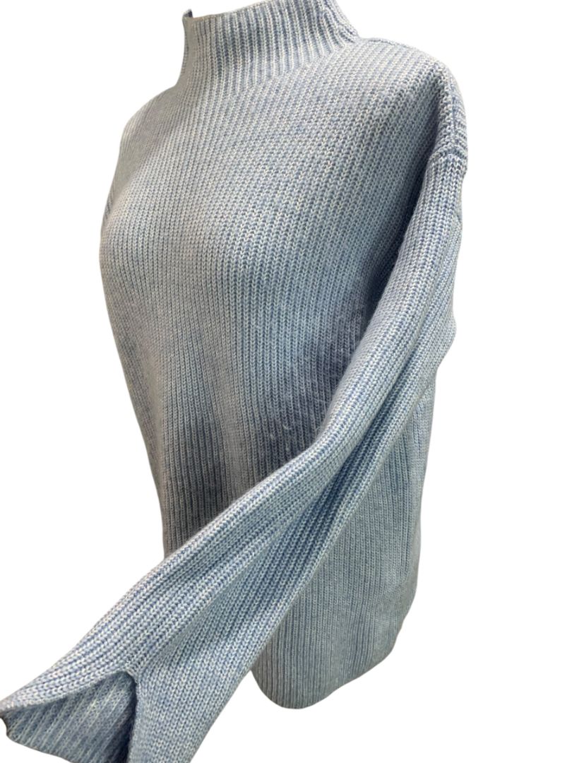 Size XS Loft Womens Light Blue Mockneck Sweater