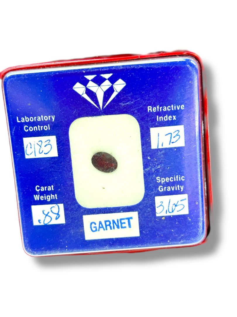 Amethyst 1.11 Carat Weight with Gem Data Certificate Folder