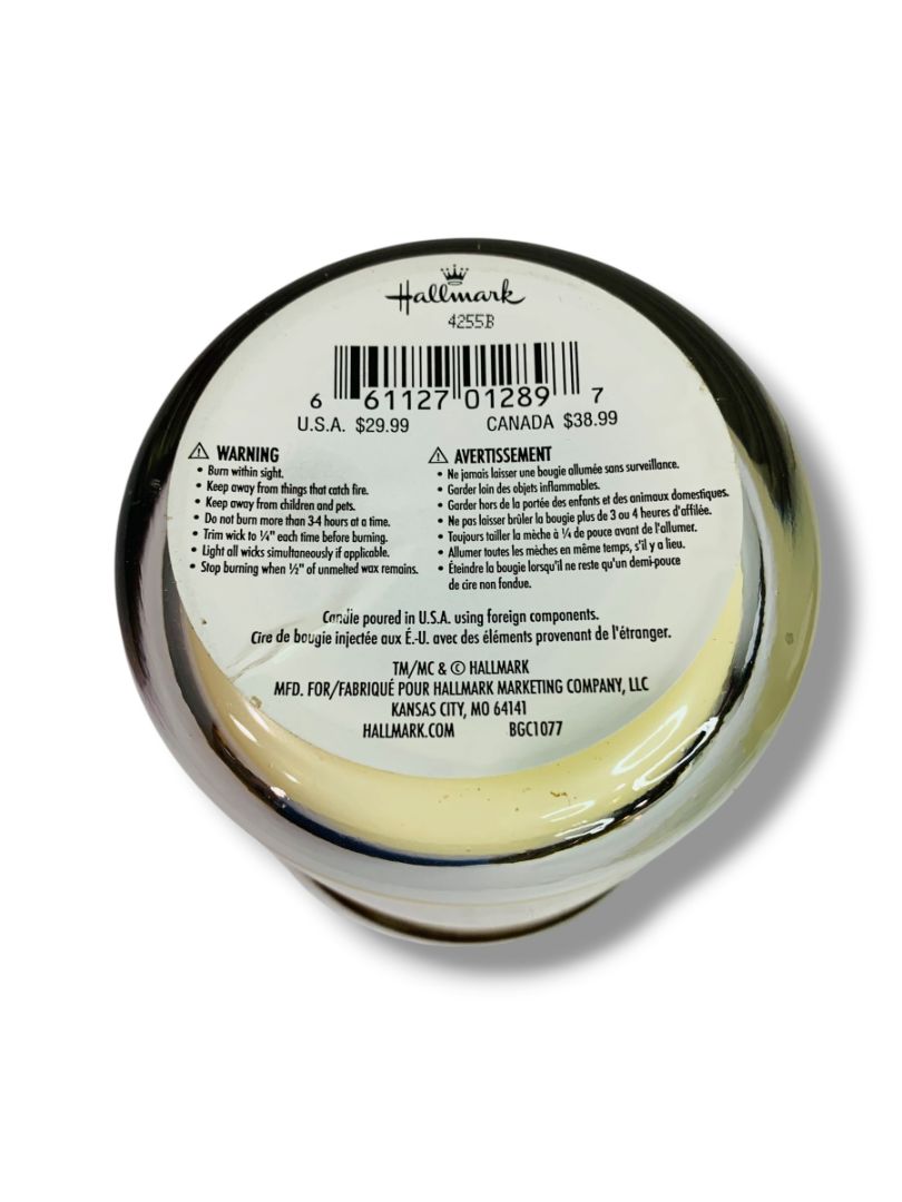 Hallmark Christmas Sugar Cookie 3 Wick Jar Candle New Brown Sugar and Vanilla Bean