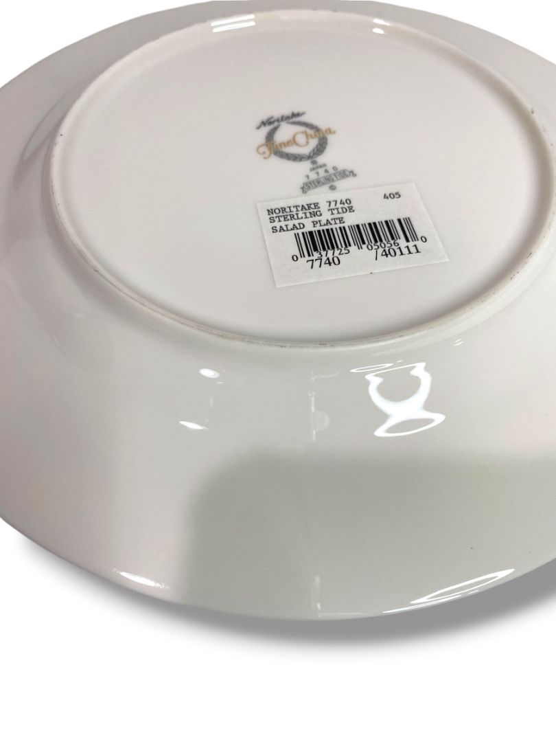 Vintage 1990s Noritake New Sterling Tide Salad Plate 8..25" China