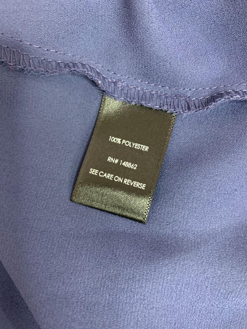 Size 5X Torrid Blouse Shirt Womens Blue Purple Ruched Short Sleeve