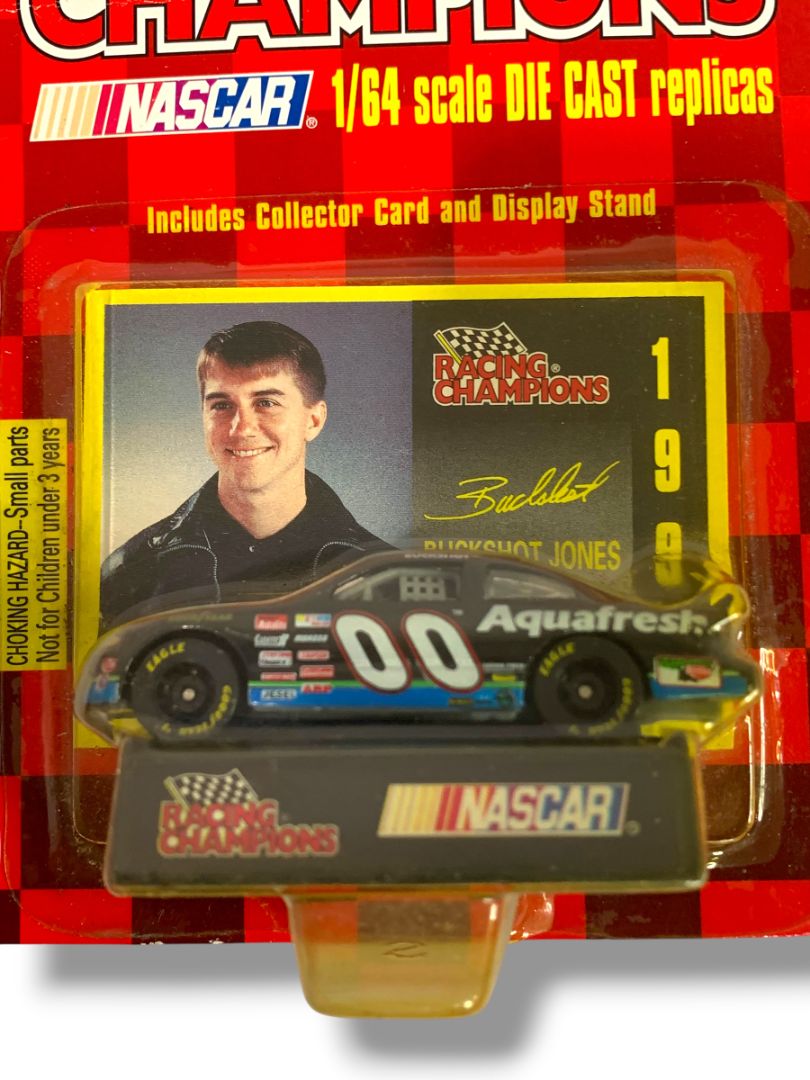 Buckshot Jones #00 Aquafresh 1997 Edition Racing Champions 1:64 Scale DieCast