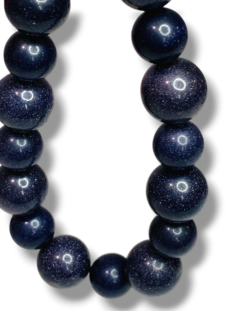 Sparkly Deep Purple Beaded Stretch Bracelet Stretchy