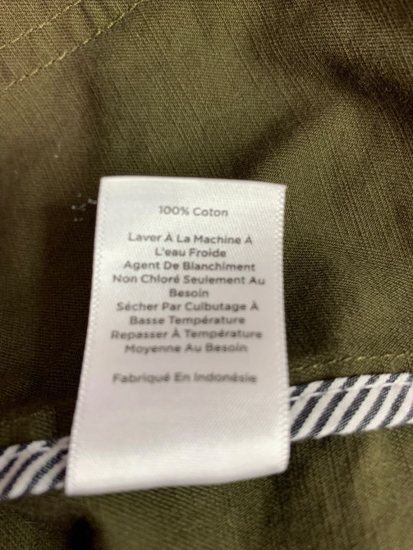 Size XL Talbots Womens Army Green Safari Jacket Button Up