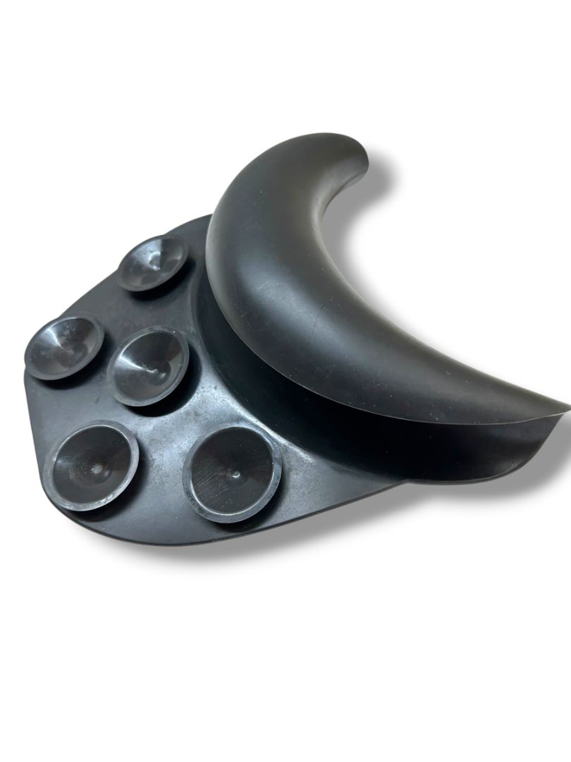 Salon Silicone Shampoo Bowl Neckrest with Secure Suction Cups in Black
