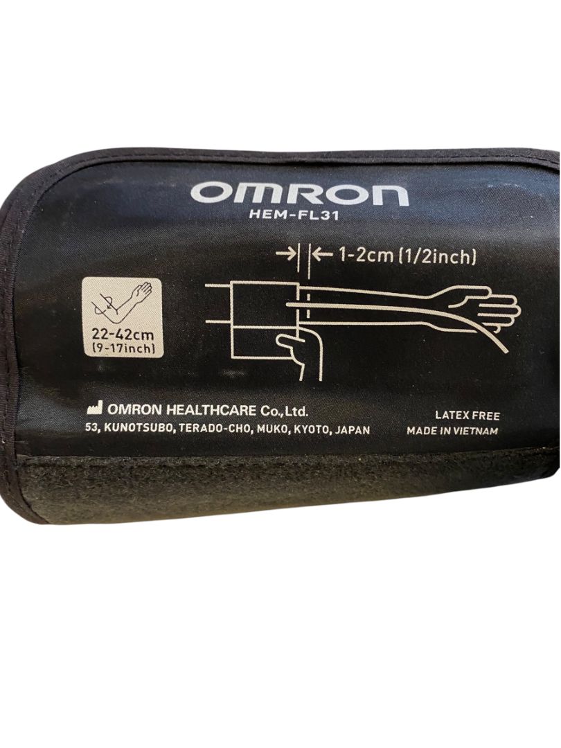 Omron Blood Pressure Monitor and Upper Arm Cuff Model BP785N