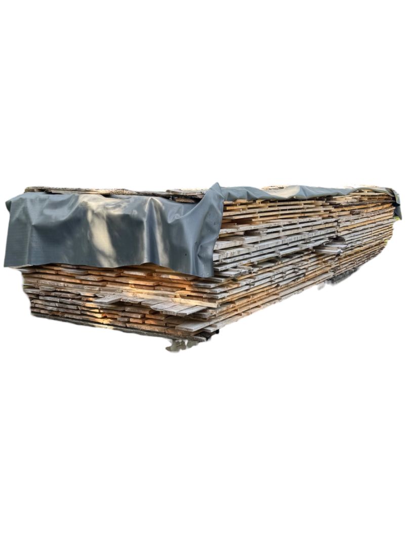 500 Sq. Ft. Cured Milled White Pine Lumber Rustic Utility Grade