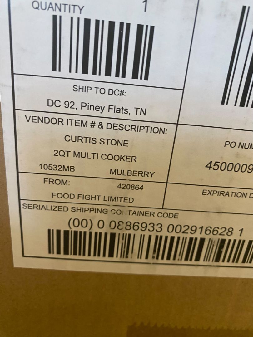 Curtis Stone Dura-Pan 2-Quart Nonstick Smart Multi Cooker New Purple
