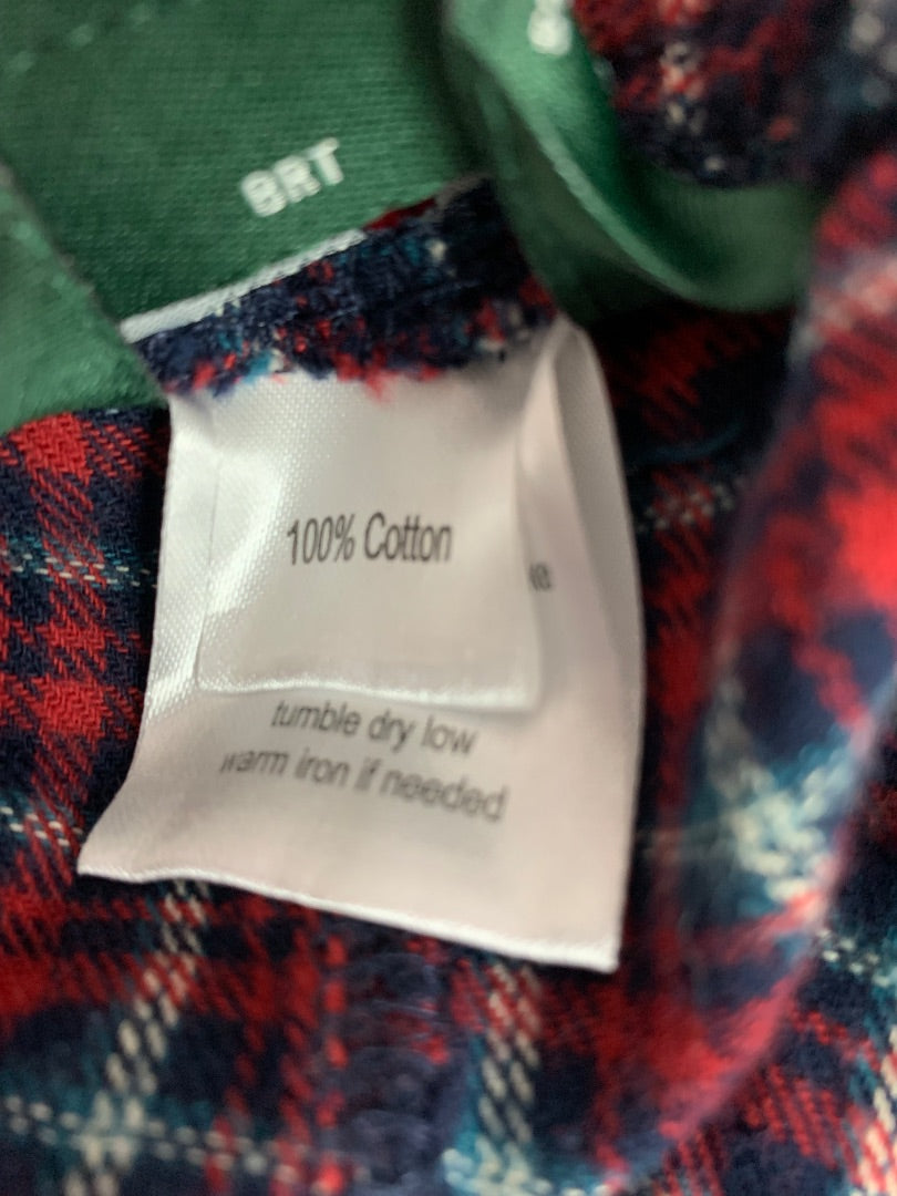 Medium Woolrich Mens Flannel Pajama Pants Cotton Red Plaid Elastic Drawstring