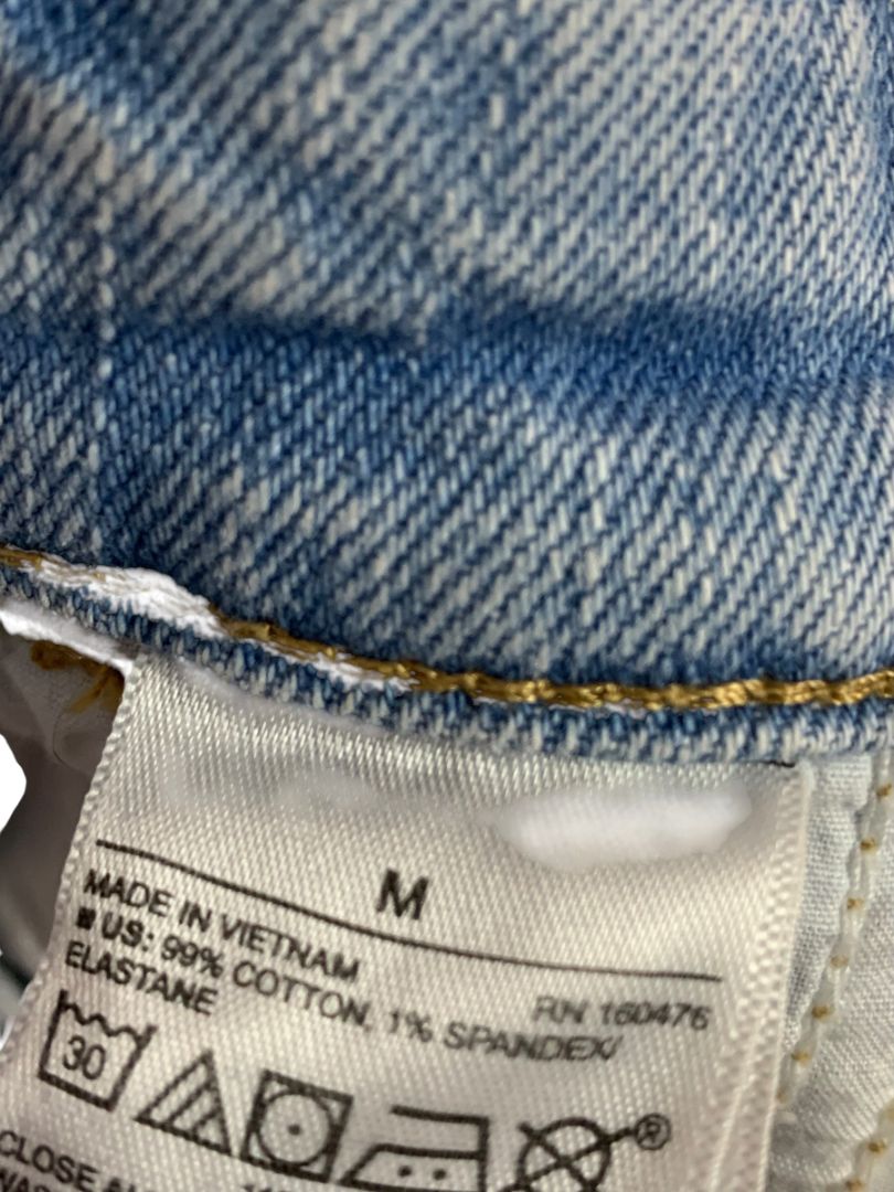 Medium Old Navy Womens Denim Jean Bib Overall Shorts Cuffed Light Wash