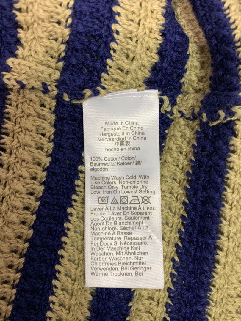 Size XS J.Crew New Scallop Trim Sweater Dress Navy Blue Taupe Sleeveless CL637
