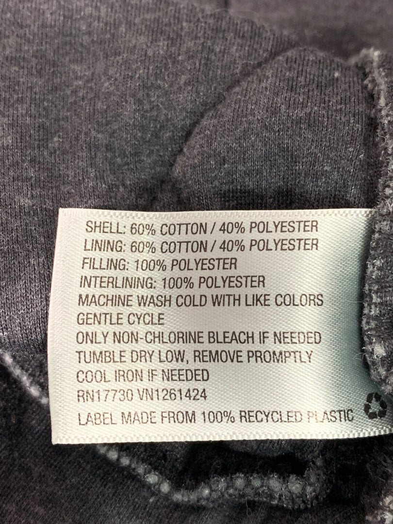 Large Wild Fable Womens New Gray Full Zip Hooded Jacket Quilted