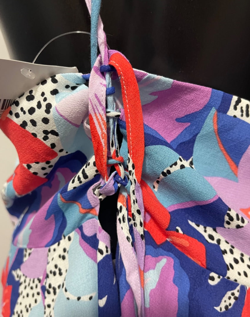 3X Forever 21+ New Floral Sundress Lined Corset Back