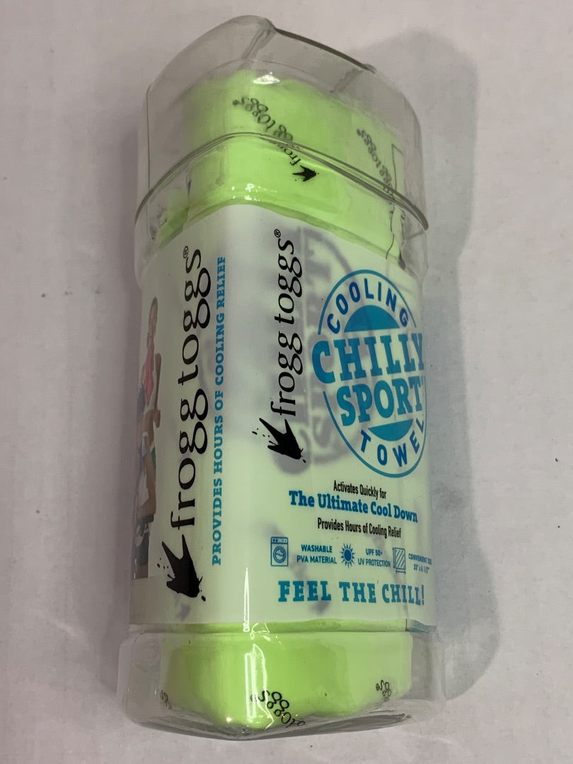 Frogg Toggs Cooling Towel New Sealed UPF 50+ Neon