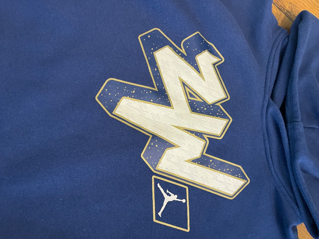 Large (12-13 Years) Air Jordan Nike Zion Pullover Hoodie Blue Youth
