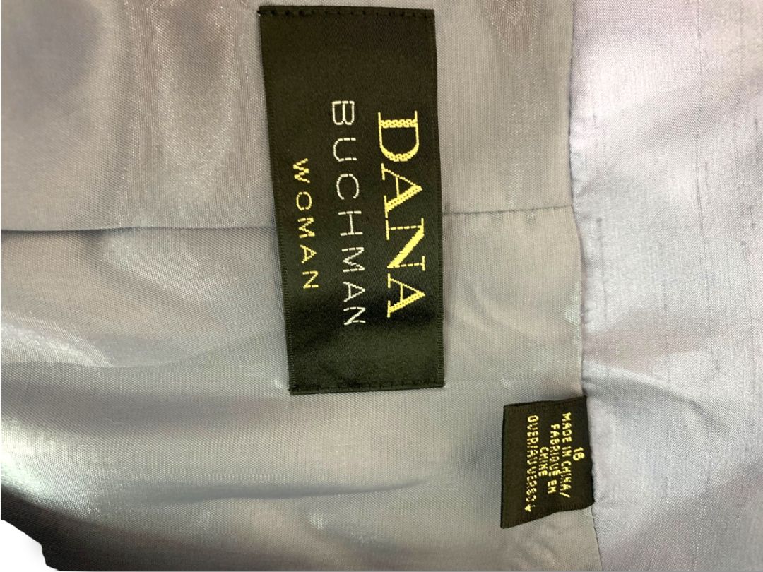Size 16 Dana Buchman Woman Lavender Silk Longline Blazer Jacket