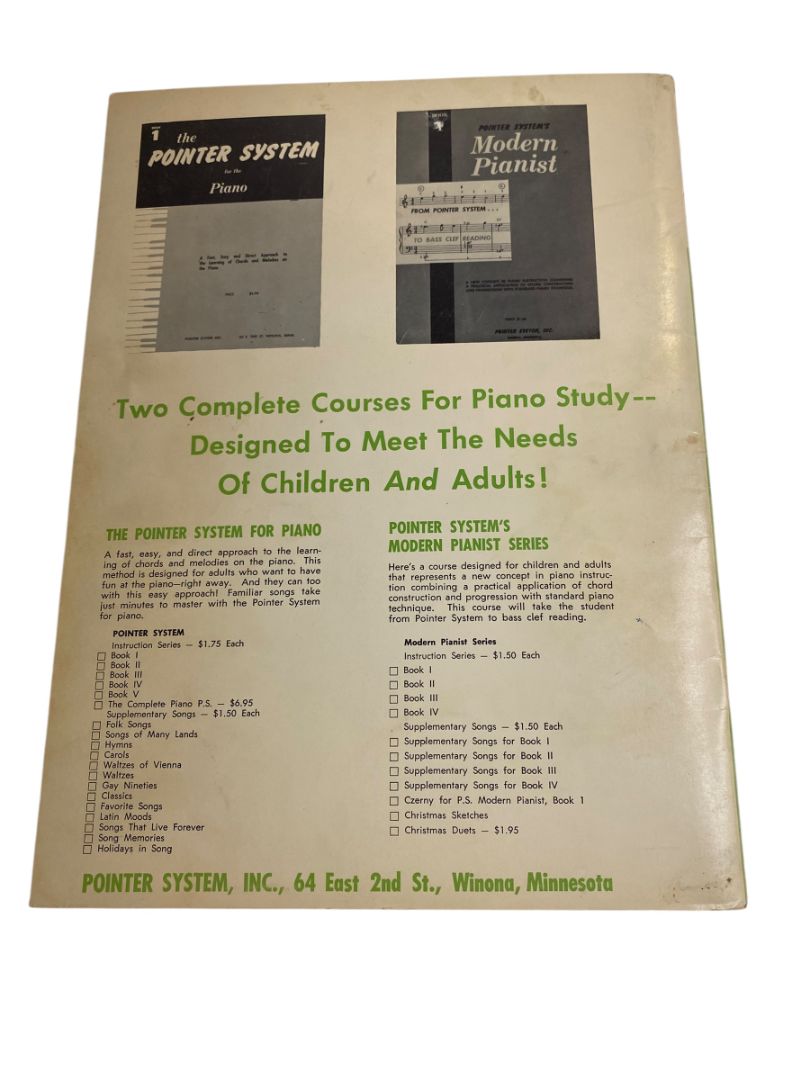 1968 Bill Irwins Magic Study Series for the Popular Pianist Book Chor Construction