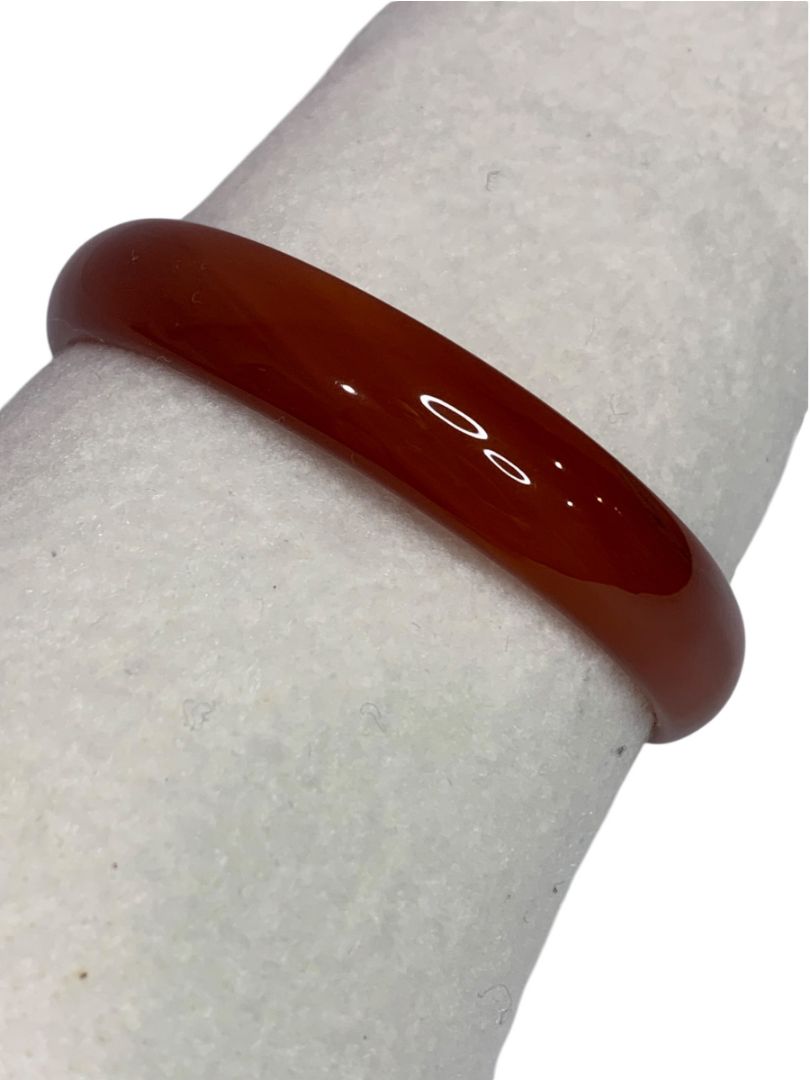 Amber Color Acrylic Bangle Bracelet 2.75" Inside Diameter .5"