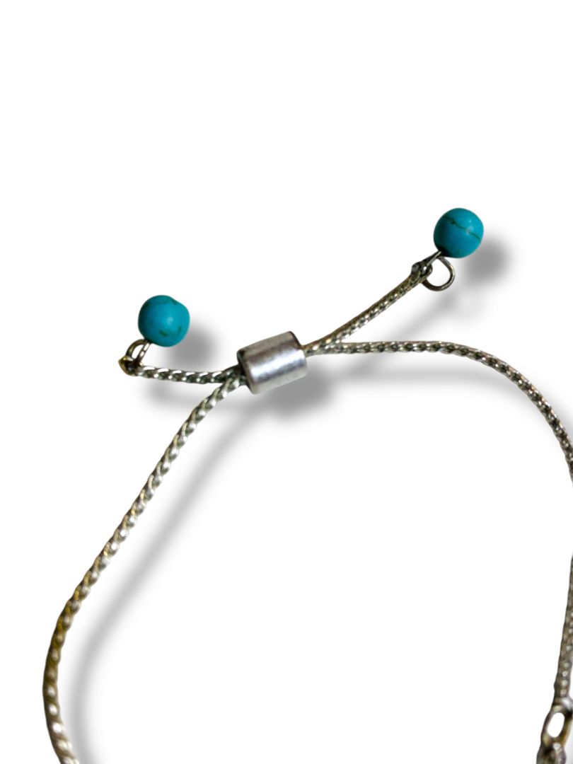 Silvertone Adjustable Slide Bracelet "Do Amazing Things"