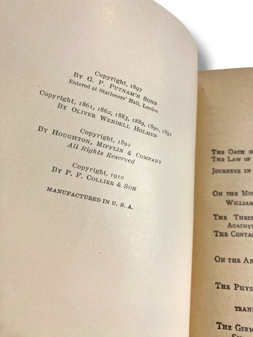 Harvard Classics 38 Harvey Jenner Lister Pasteur 1910 Hardcover Book Collier & Son