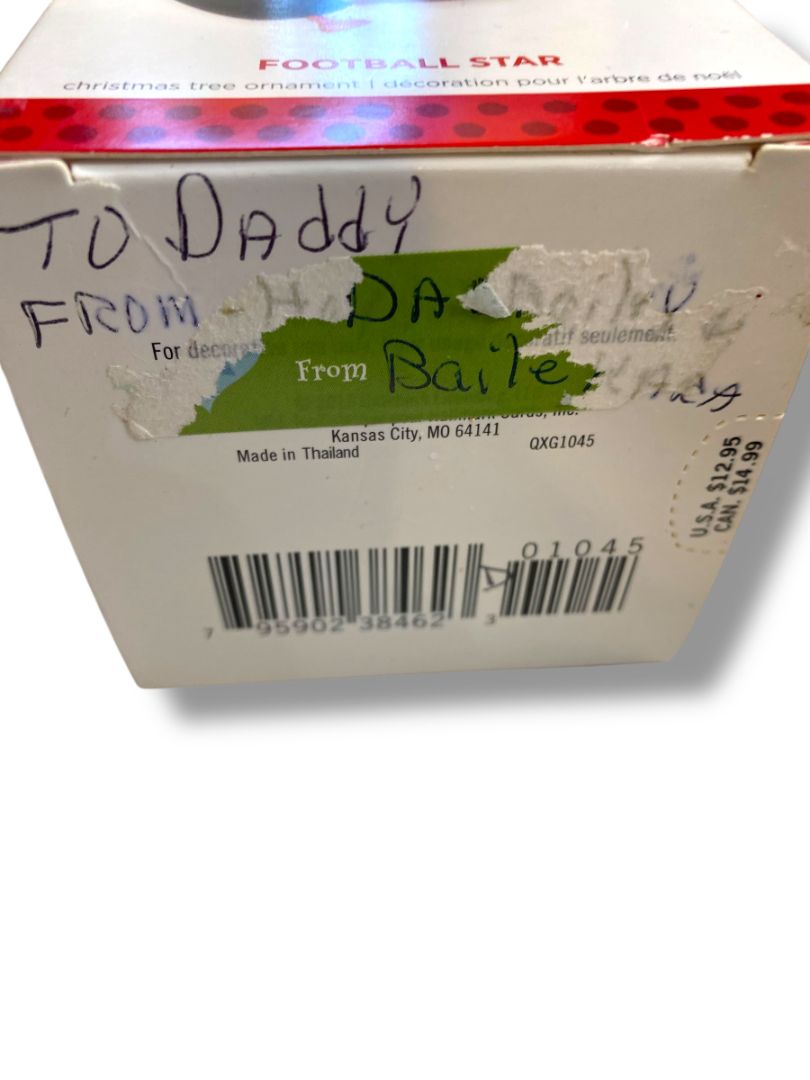 Hallmark Keepsake Ornament Christmas Tree Football Star Penguin QXG1045