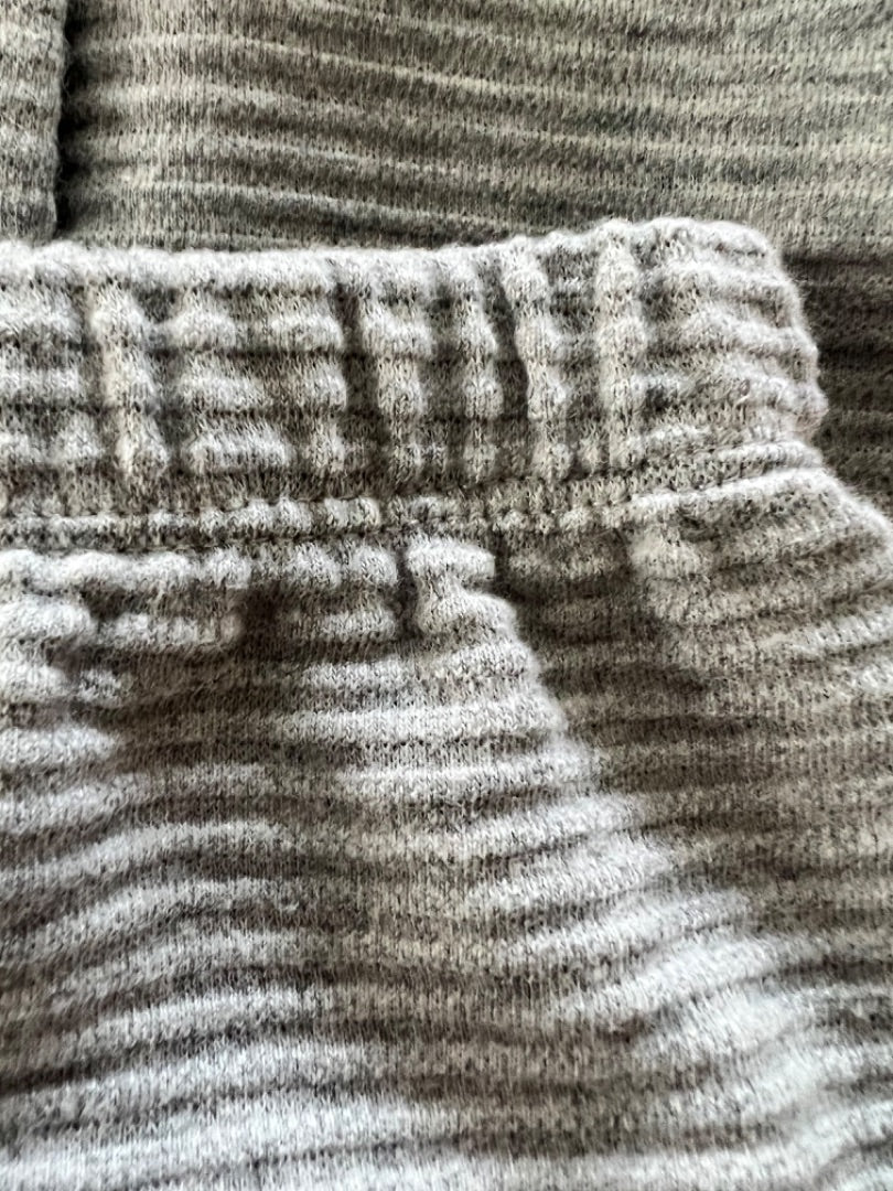 12 - 18 Mos Mud Pie Gray Ribbed Pants Leggings