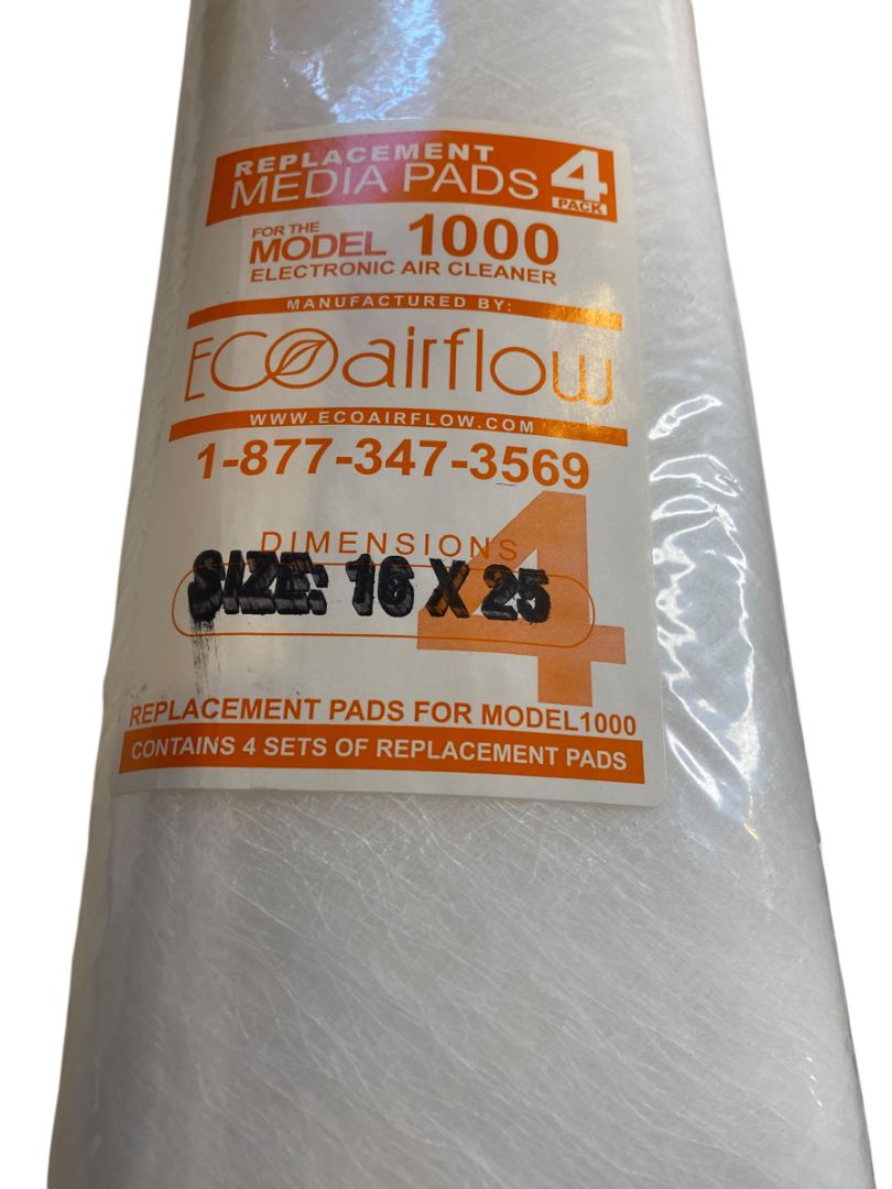 Replacement Media Pads 4 Pack Eco Airflow Replacement Pads for Model 1000