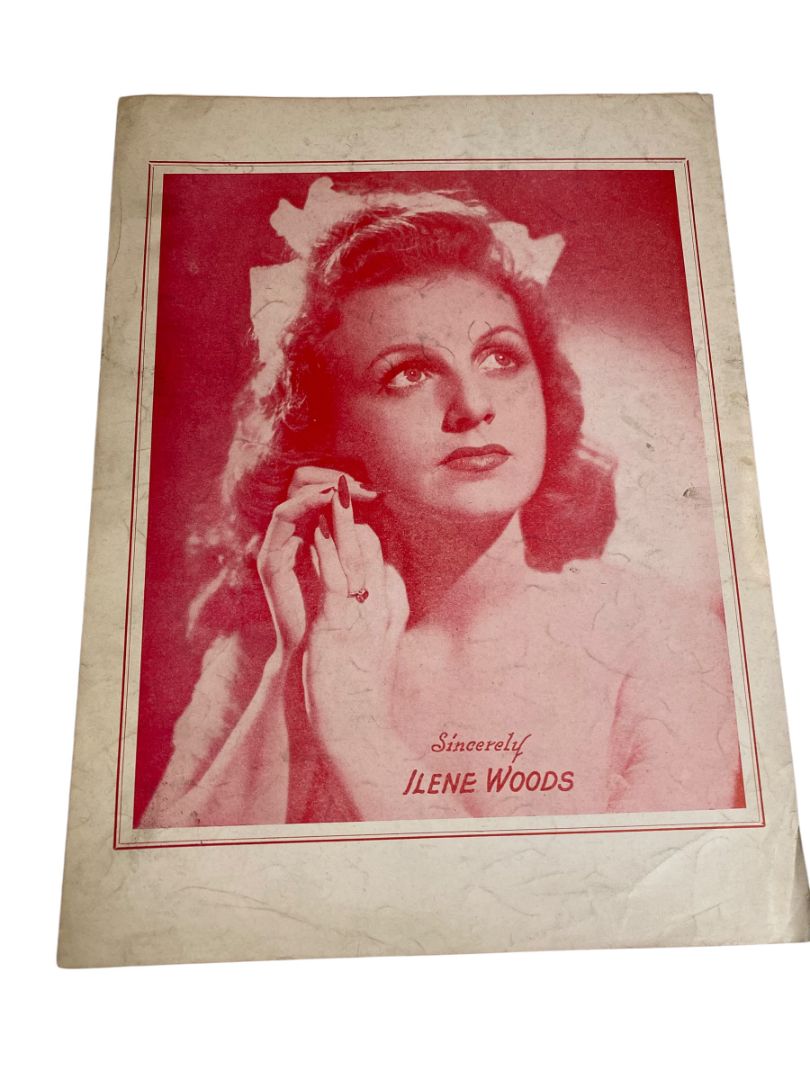 1944 Cherry Sheet Music Ray Gilbert Donald Redman Melody Lane