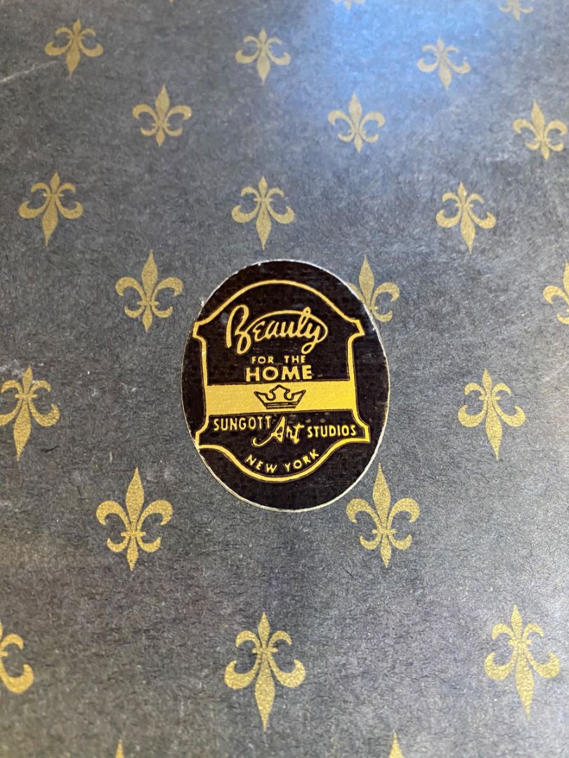 Framed Sungott Studios Martini Engraving Print "The Cottage of J.J. Rousseau" 15.5" x 10"