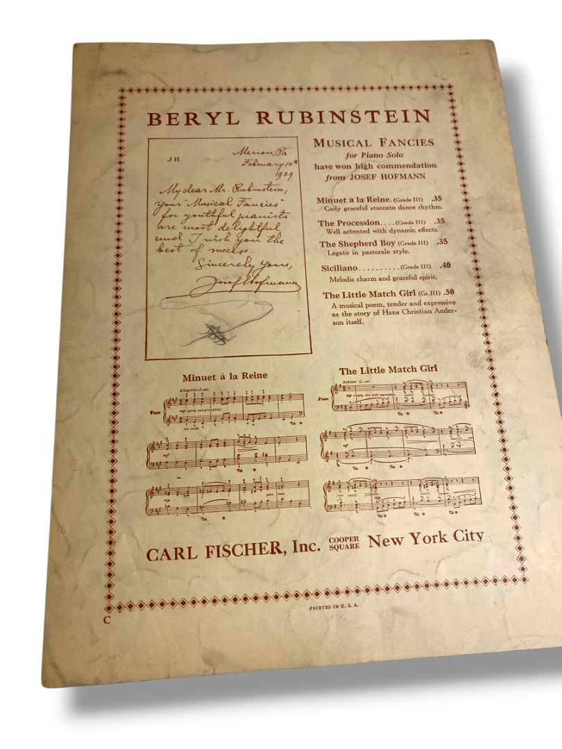 1909 Gauotte Sheet Music for Violin with Piano-Accompaniment Carl Fischer Inc