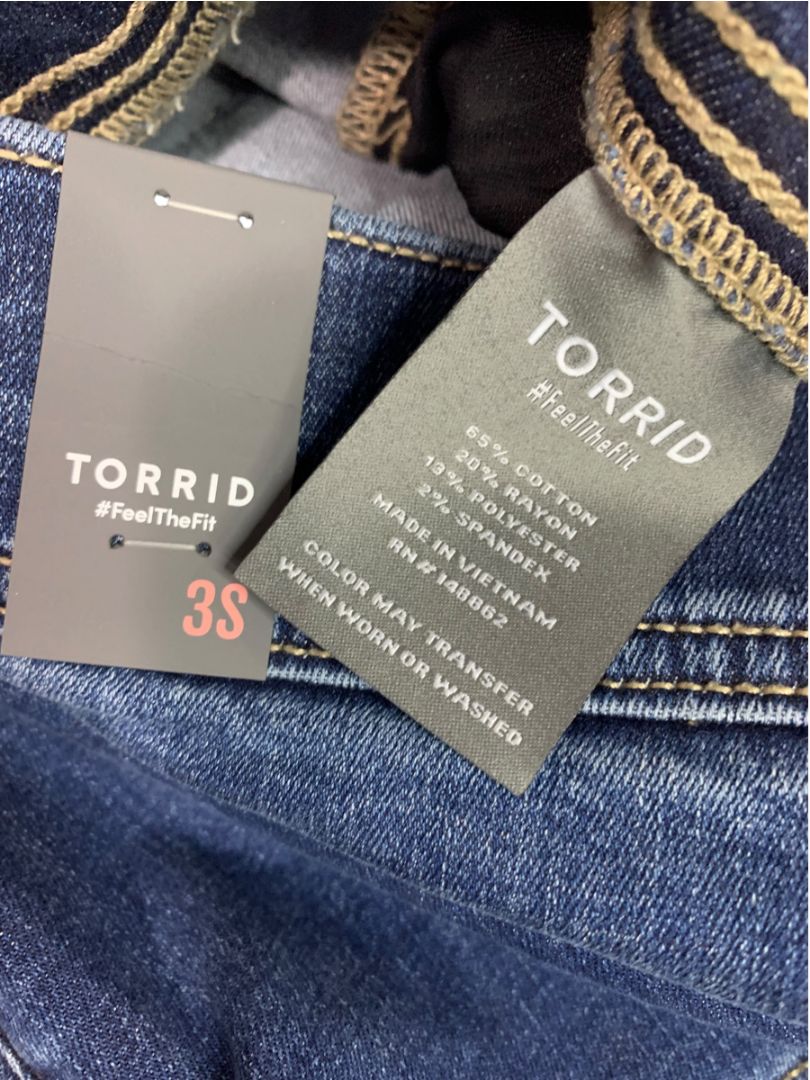 Size 3X Short Torrid Womens New Pull on Jeggings Stretch Denim Super Soft