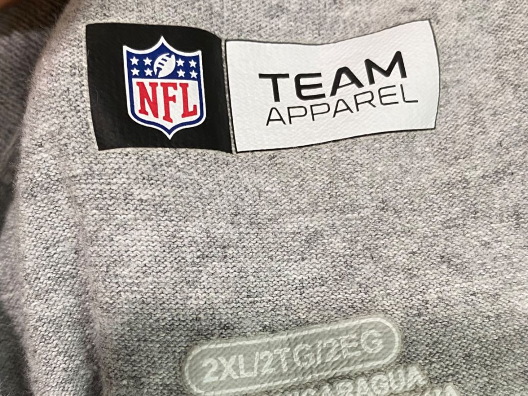 Size 2XL NFL Team Apparel Mens Pittsburgh Steelers Tshirt Gray
