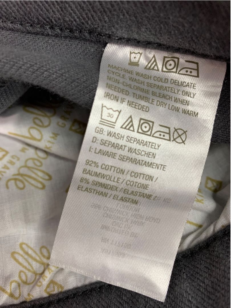Size 22WP Belle by Kim Gravel Gray Soft Womens Stretch Jeans Straight