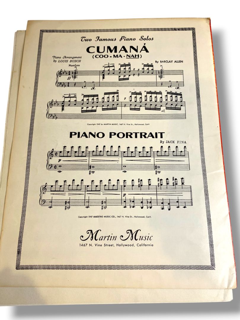 1946 Bumble-Book Sheet Music Flight of the Bumble-Bee Jack Fina Martin Music