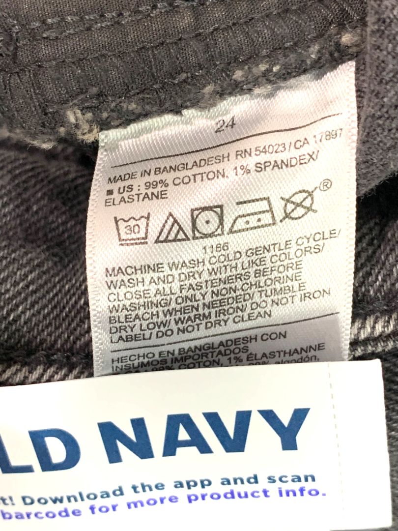 Size 24 Old Navy Plus Size Womens New Black Jean Shorts High-Rise O.G. Straight