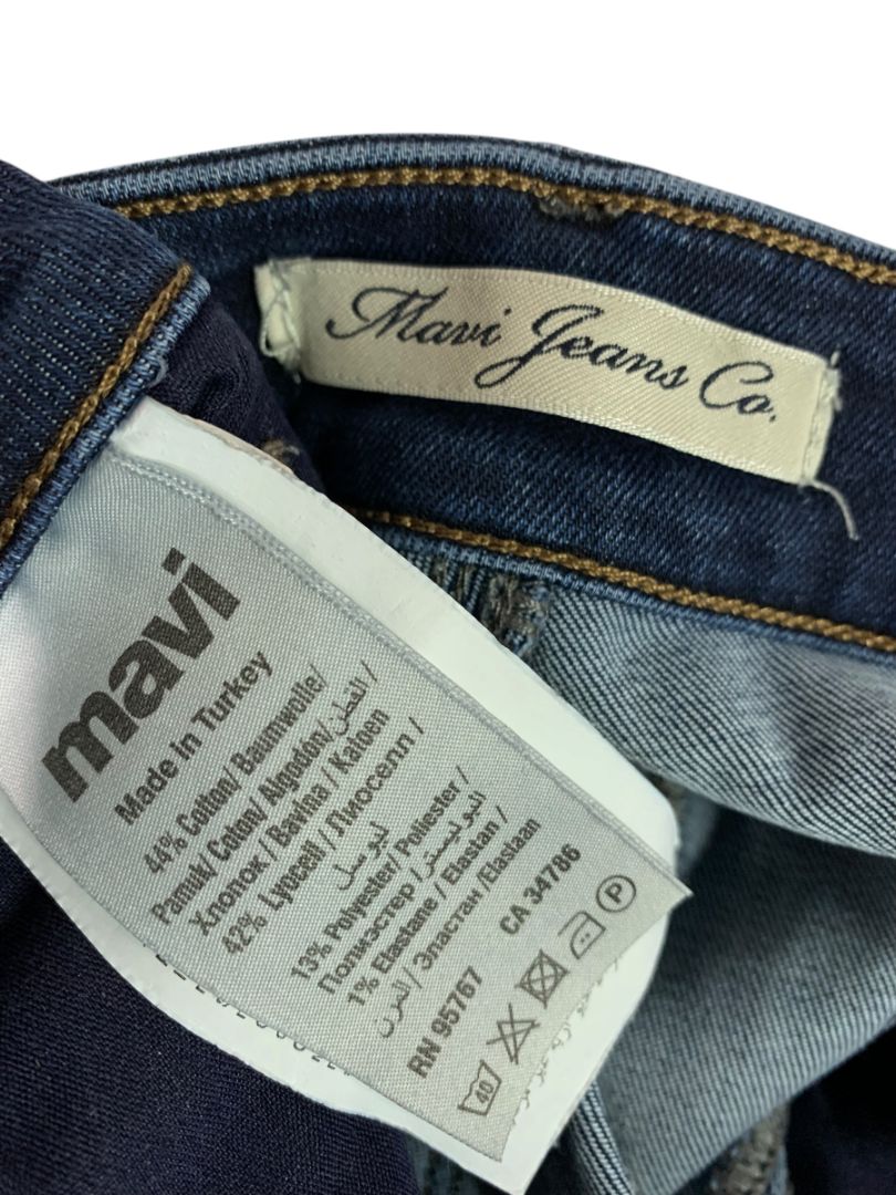 Size 30 Mavi Womens Dark Wash Skinny Jeans Denim Stretch 32" Inseam