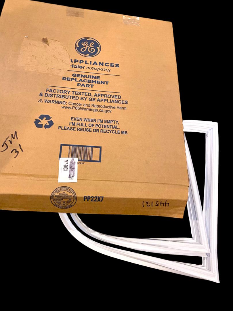 New GE Appliance WR14X10238 Refrigerator French Seal Gasket With Flap White