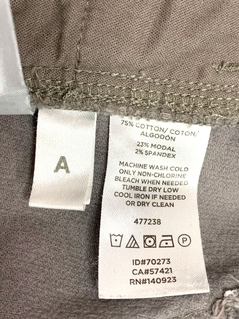 Size 6 (28) Loft Womens Dark Gray Corduroy Pants Curvy Straight